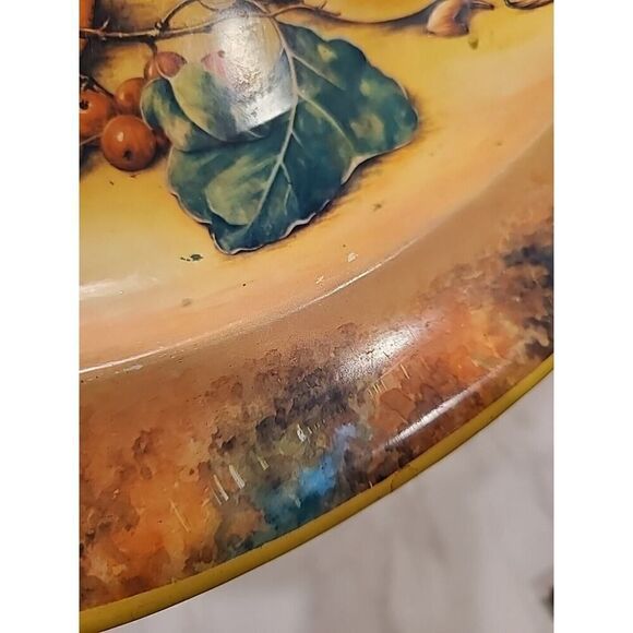 Vintage Daher Decorated Ware Tin Fruit Oval Serving Platter 13" x 10.5" England - Picture 10 of 10